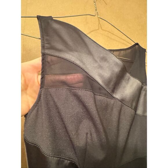 Karen Millen England Silk Little Black Dress - Picture 3 of 9